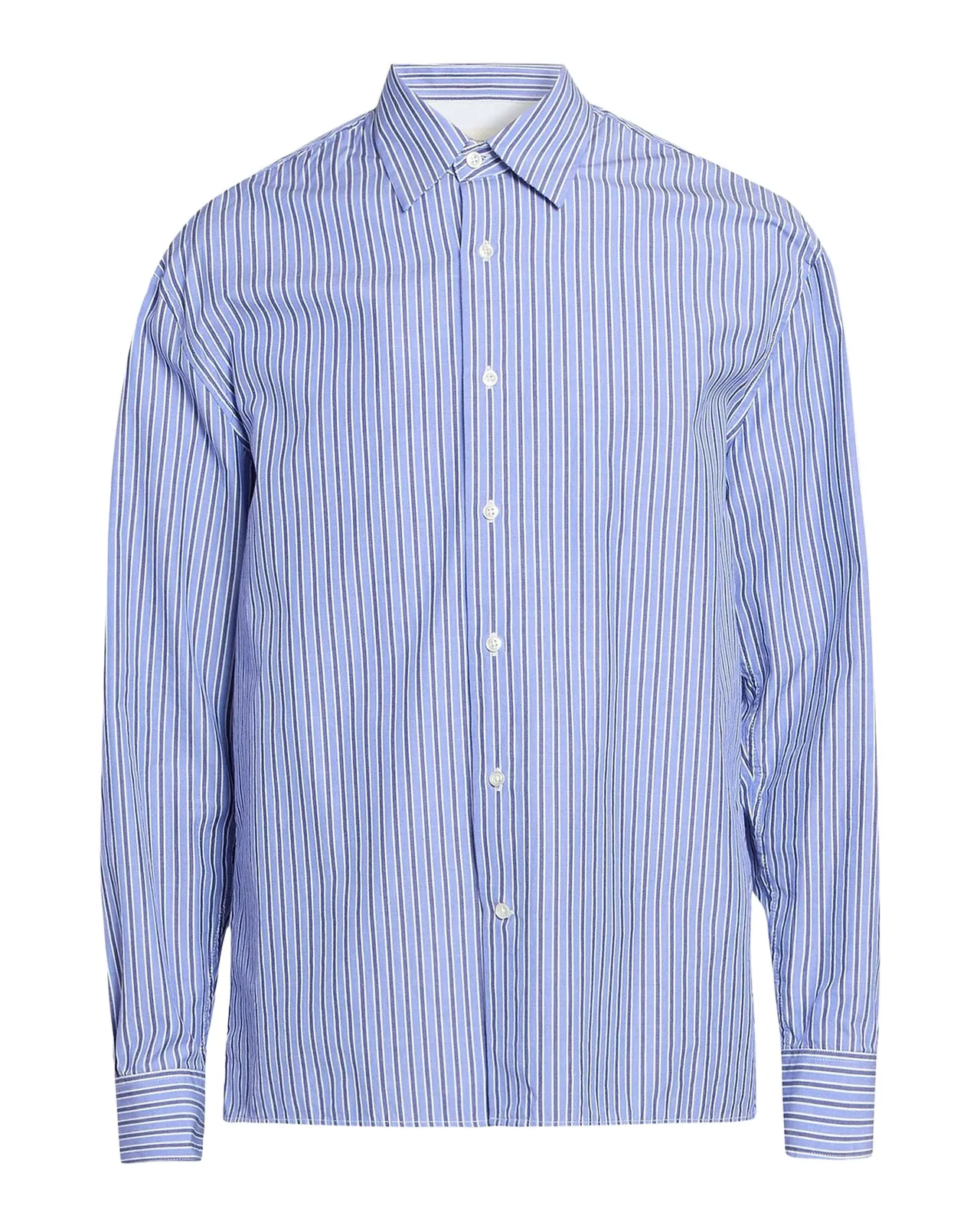 Men's Gad Striped Cotton Poplin Shirt