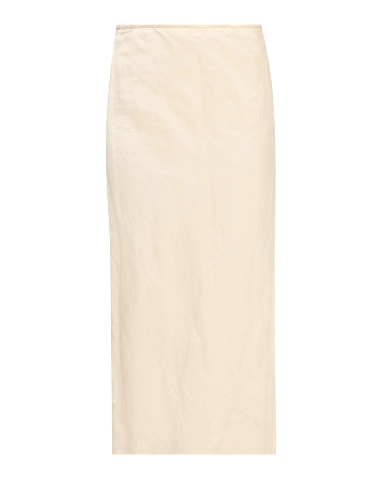 Mena Cotton-Blend Crinkled Straight Skirt