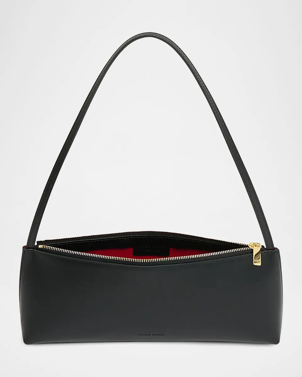 MANSUR GAVRIEL Gaia Baguette Leather Shoulder Bag | Thumbnail 3 MANSUR GAVRIEL Gaia Baguette Leather Shoulder Bag | Thumbnail 3