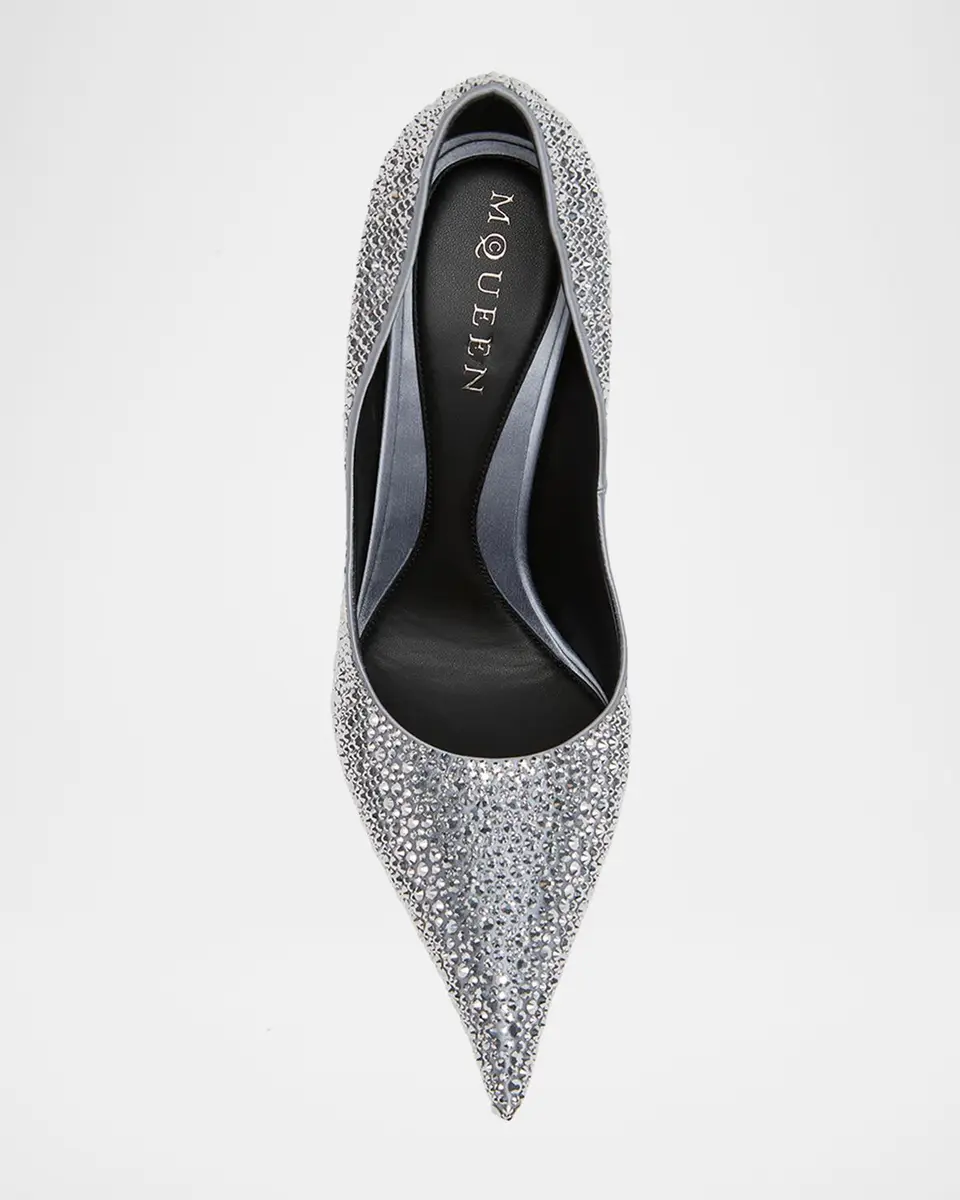 Alexander McQueen 105mm Skull Embellished Leather Pumps | Thumbnail 6 Alexander McQueen 105mm Skull Embellished Leather Pumps | Thumbnail 6