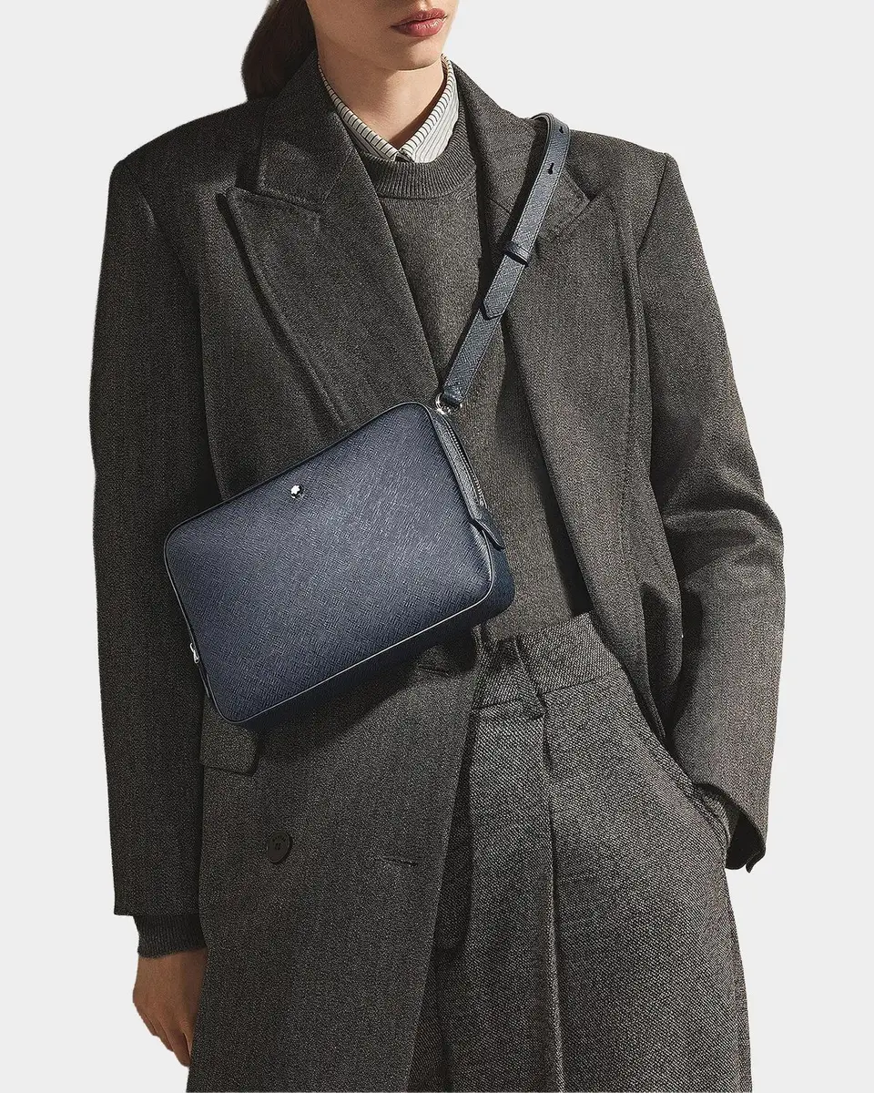 Montblanc Men's Sartorial Mini Leather Crossbody Bag | Thumbnail 2
