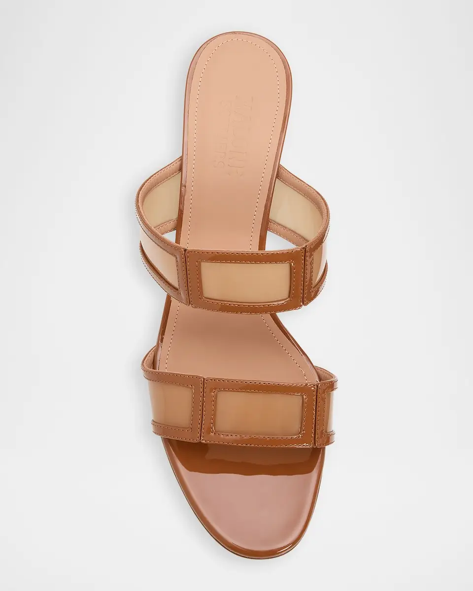 Malone Souliers 45mm Loulou Patent Leather and PVC Mule Sandals | Thumbnail 6 Malone Souliers 45mm Loulou Patent Leather and PVC Mule Sandals | Thumbnail 6