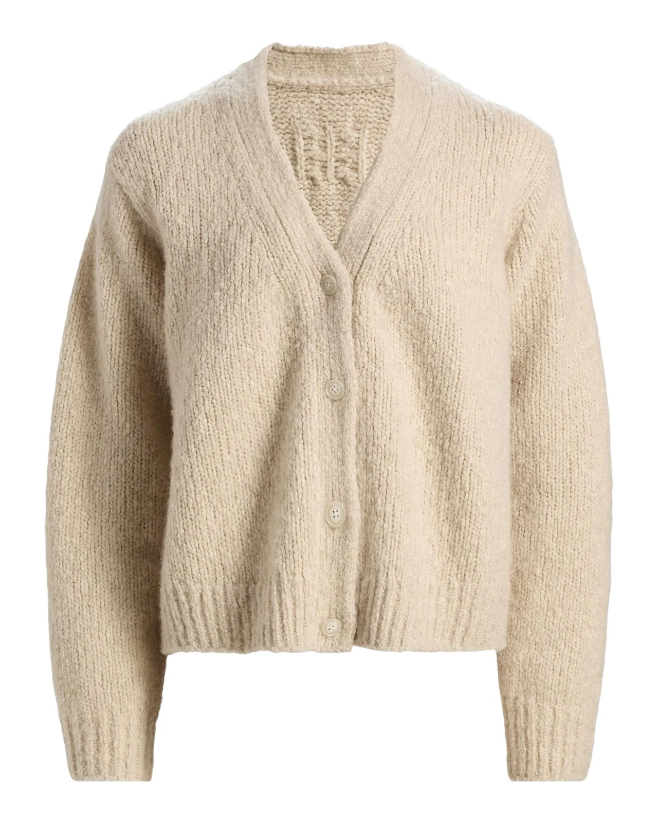 Lorana Wool-Cashmere V-Neck Cardigan