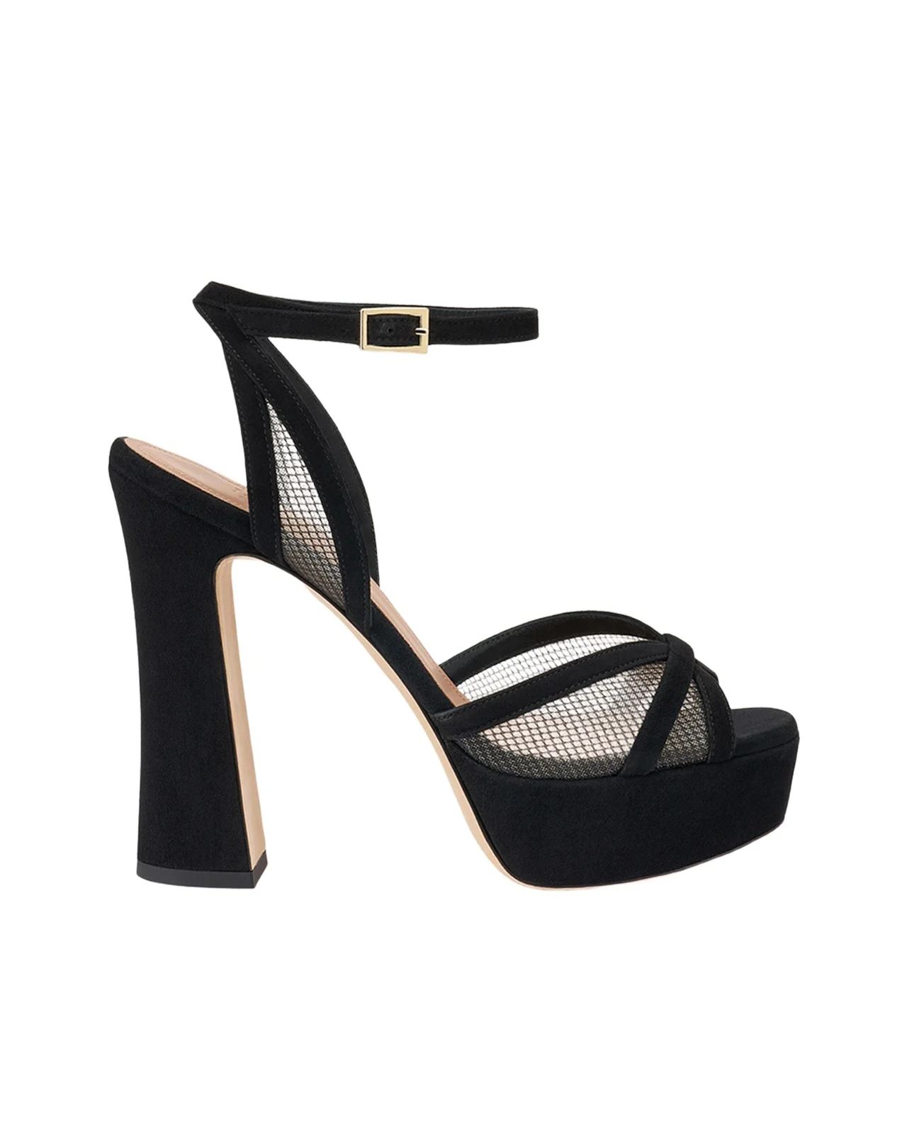 Sylvie 125mm Suede & Mesh Platform Sandals Sylvie 125mm Suede & Mesh Platform Sandals