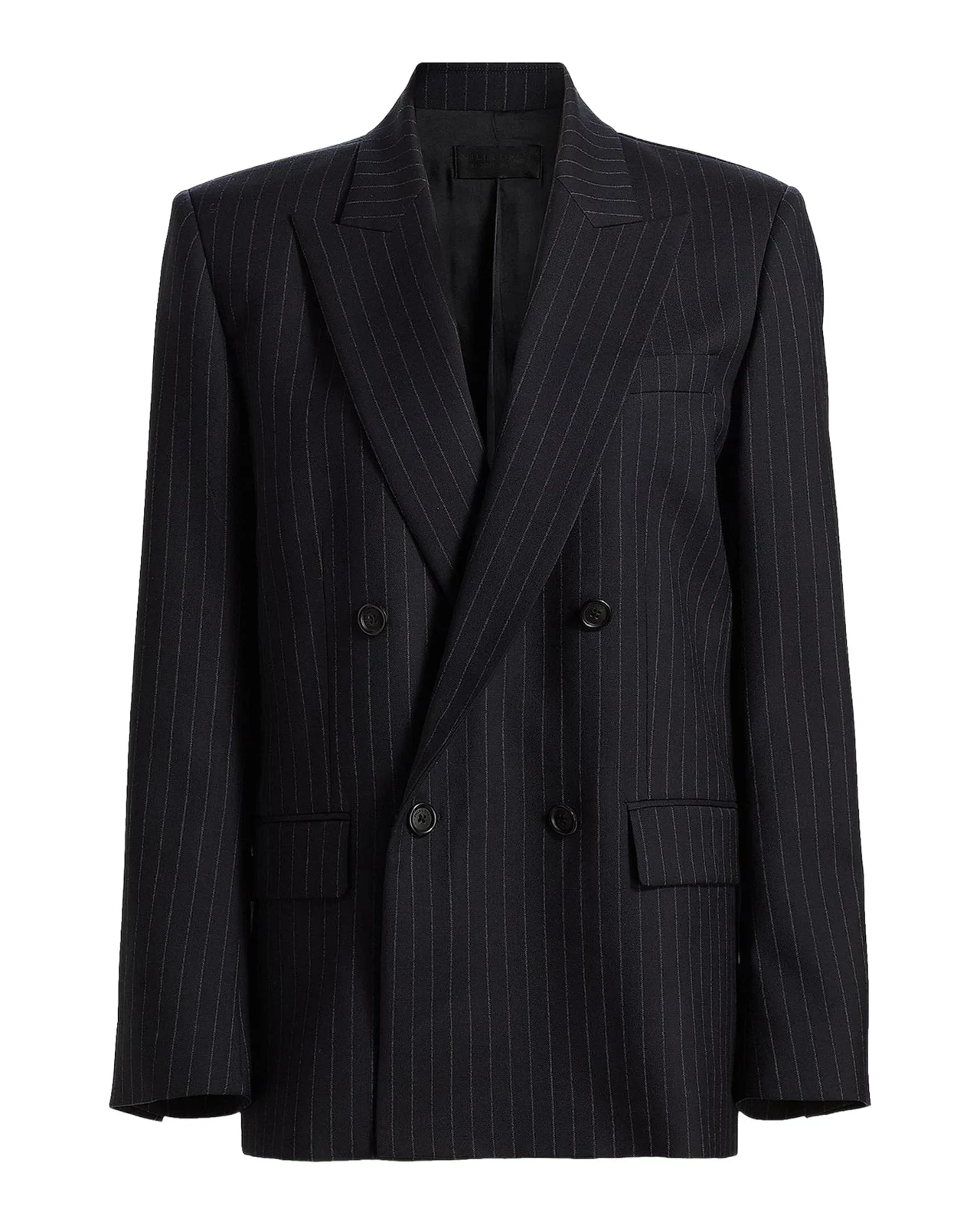 Leston Pinstriped Stretch-Wool Blazer