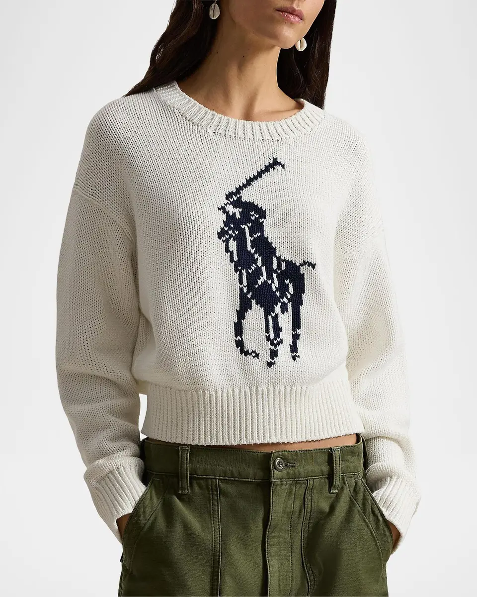 Polo Ralph Lauren Logo Cotton Sweater | Thumbnail 4 Polo Ralph Lauren Logo Cotton Sweater | Thumbnail 4