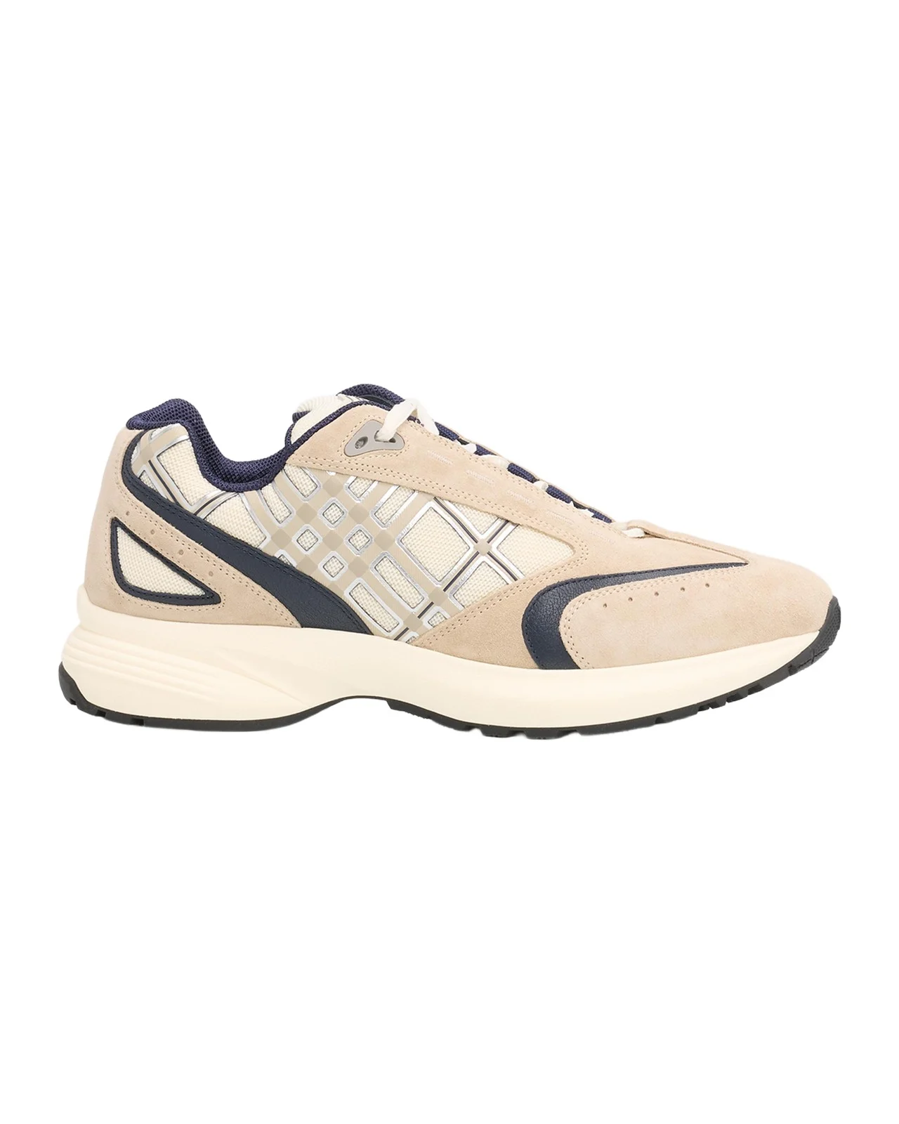 Burberry Men's Eclipse Nylon, Suede and Leather Sneakers