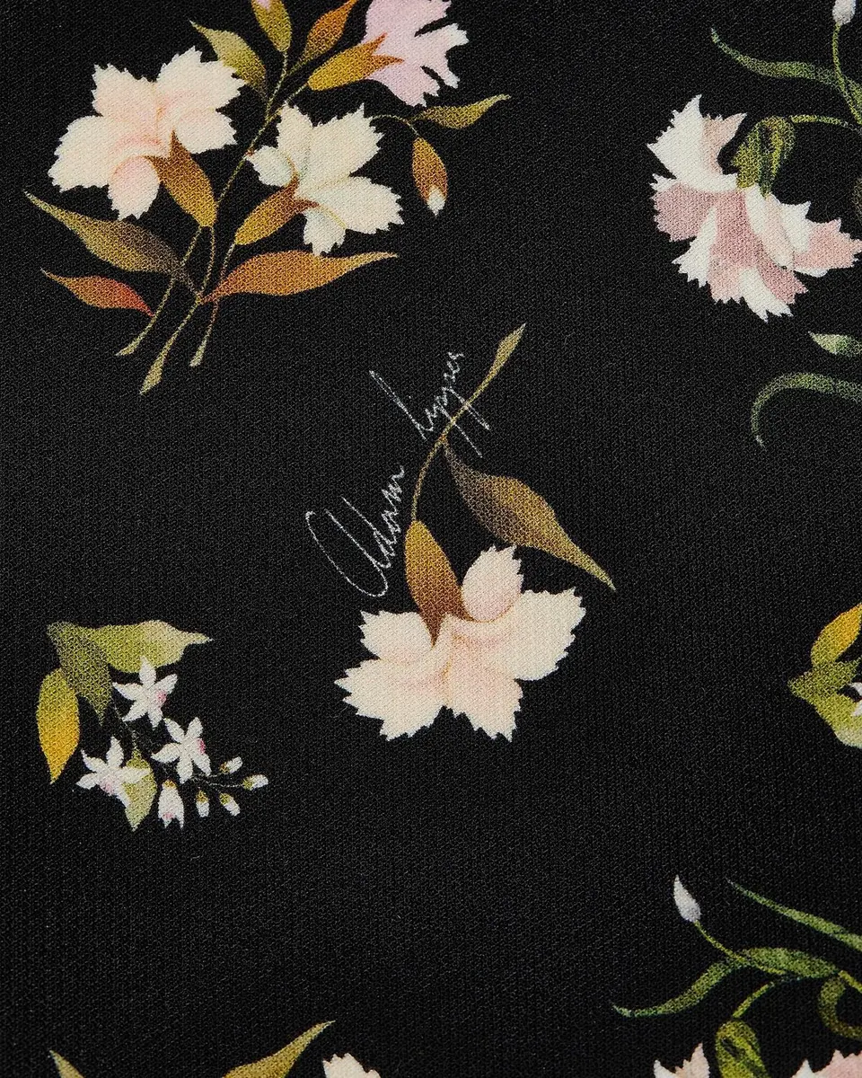 Adam Lippes Tilley Floral Wool-Silk Mini Dress | Thumbnail 6 Adam Lippes Tilley Floral Wool-Silk Mini Dress | Thumbnail 6