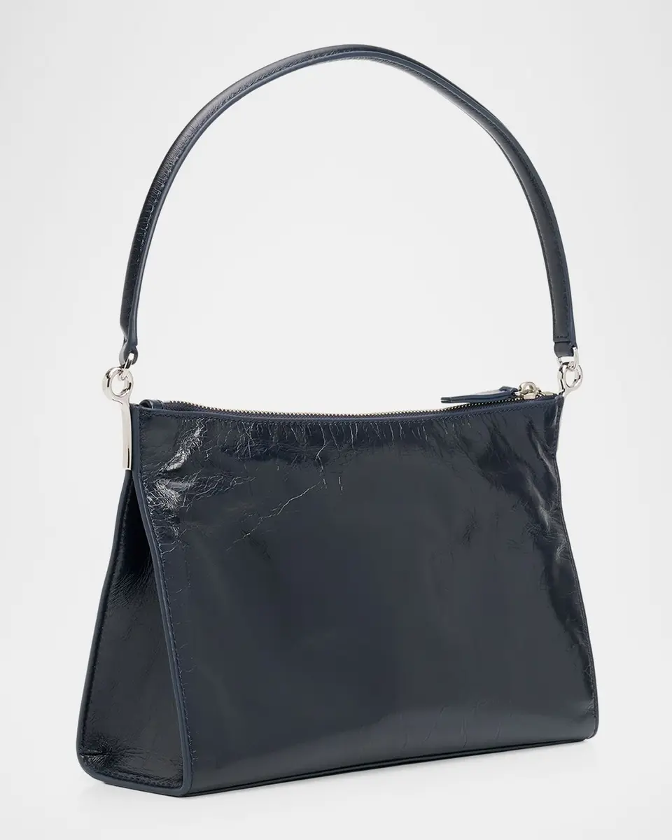 Veronica Beard Small Crinkled Leather Top-Handle Bag | Thumbnail 2 Veronica Beard Small Crinkled Leather Top-Handle Bag | Thumbnail 2