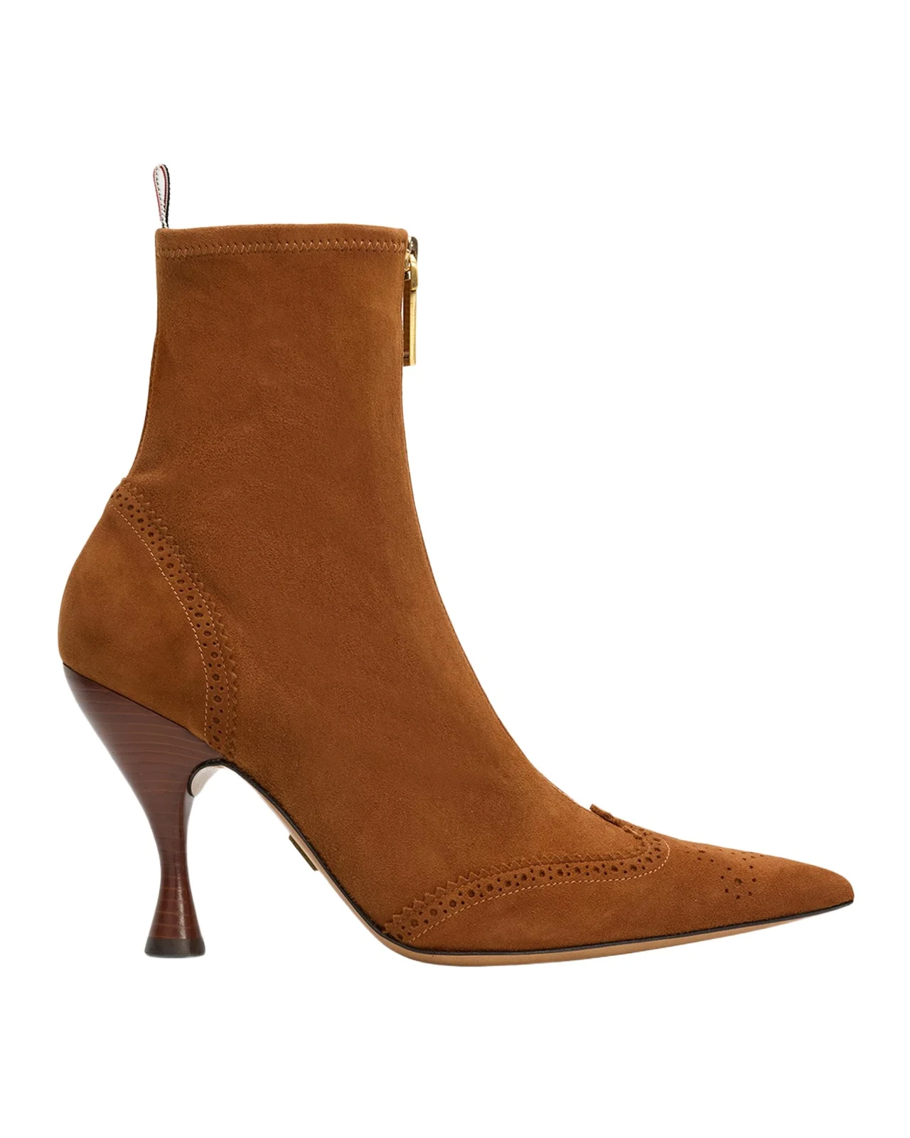 90mm Wingtip Suede Booties 90mm Wingtip Suede Booties