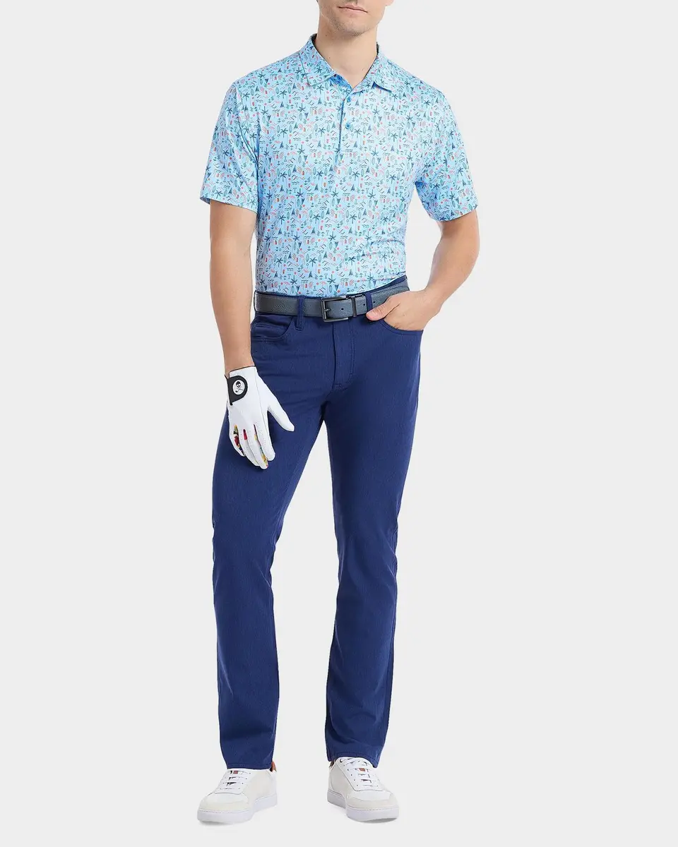 Robert Graham Coastal Vibes Performance Knit Polo Shirt | Thumbnail 2 Robert Graham Coastal Vibes Performance Knit Polo Shirt | Thumbnail 2