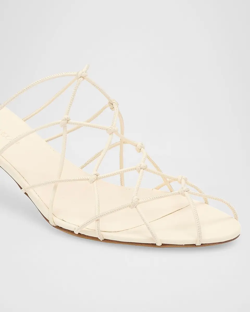 Ulla Johnson Colette 50MM Knotted Kitten-Heel Mules | Thumbnail 2 Ulla Johnson Colette 50MM Knotted Kitten-Heel Mules | Thumbnail 2