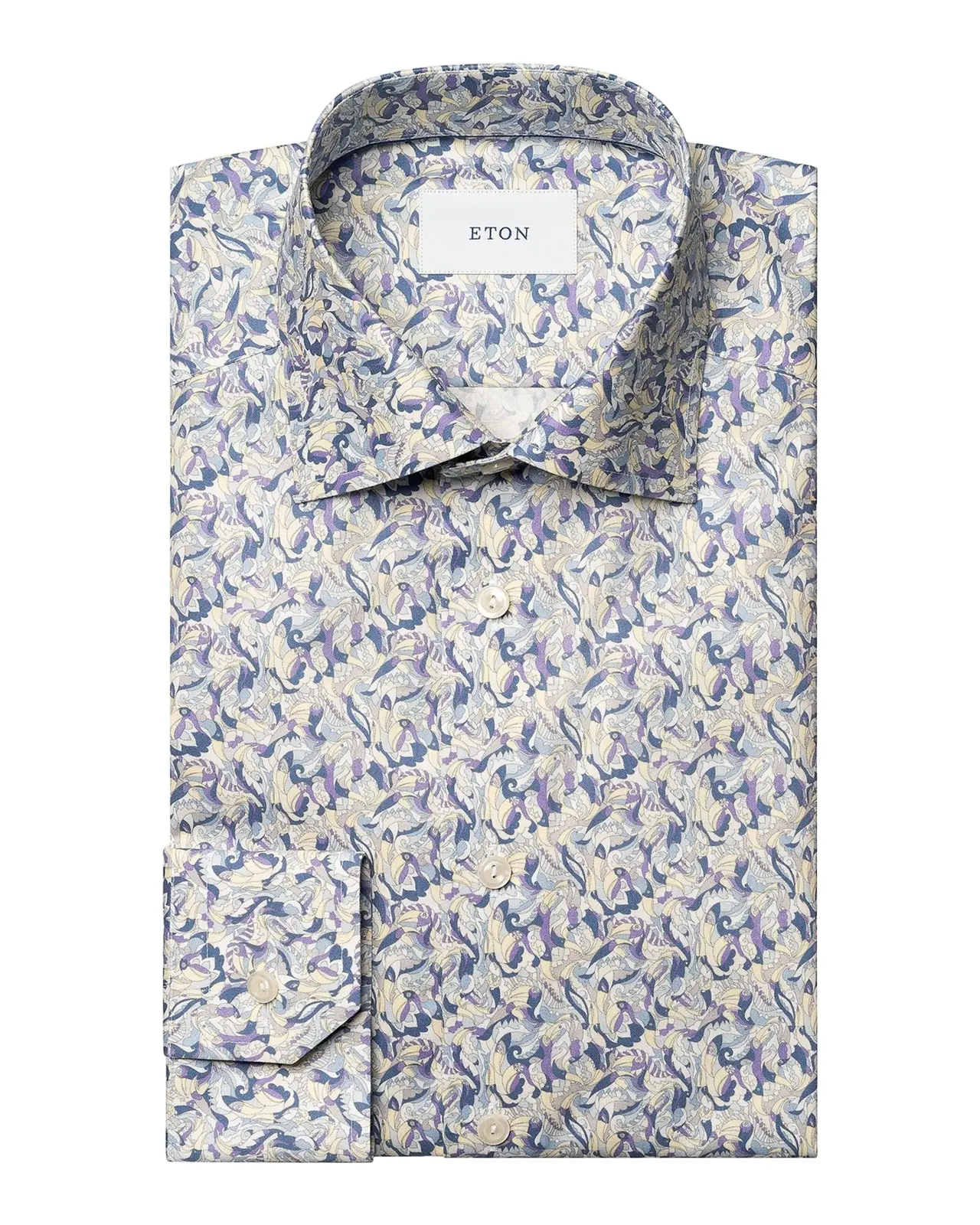 Men's Floral Twill Slim-Fit Shirt Men's Floral Twill Slim-Fit Shirt
