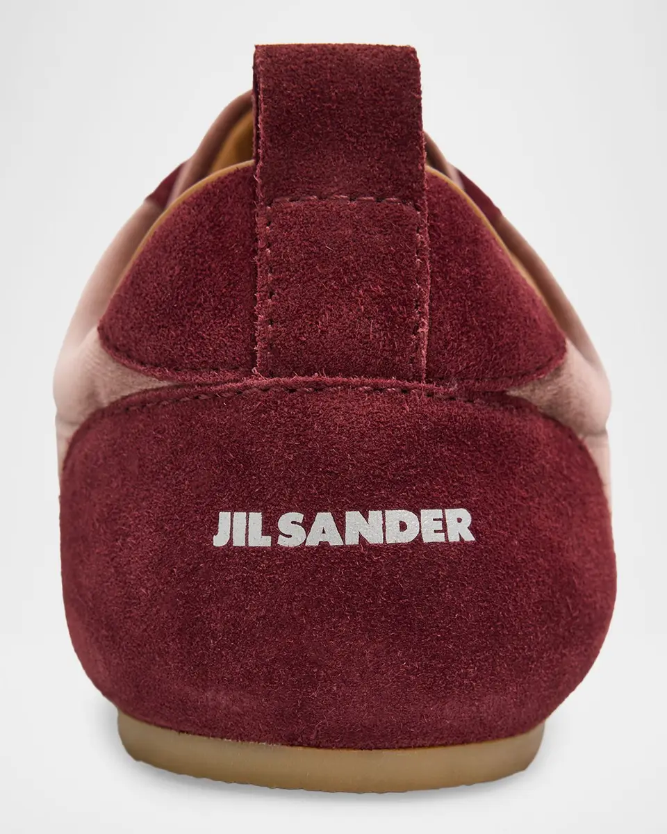 Jil Sander Etage Velvet and Suede Low-Top Sneakers | Thumbnail 3 Jil Sander Etage Velvet and Suede Low-Top Sneakers | Thumbnail 3