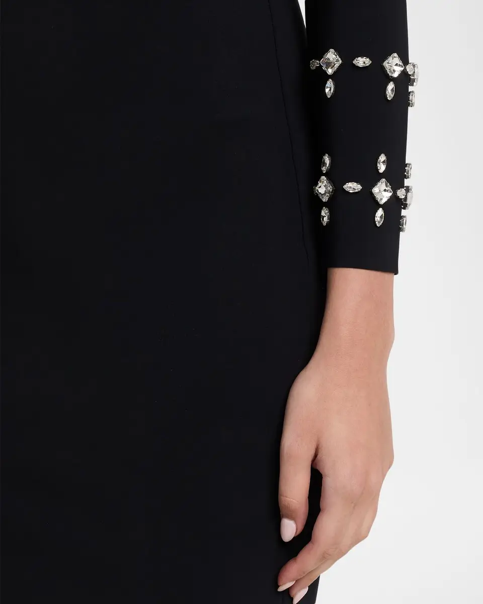 Chiara Boni La Petite Robe Klara Crystal-Embellished Bodycon Midi Dress | Thumbnail 5 Chiara Boni La Petite Robe Klara Crystal-Embellished Bodycon Midi Dress | Thumbnail 5