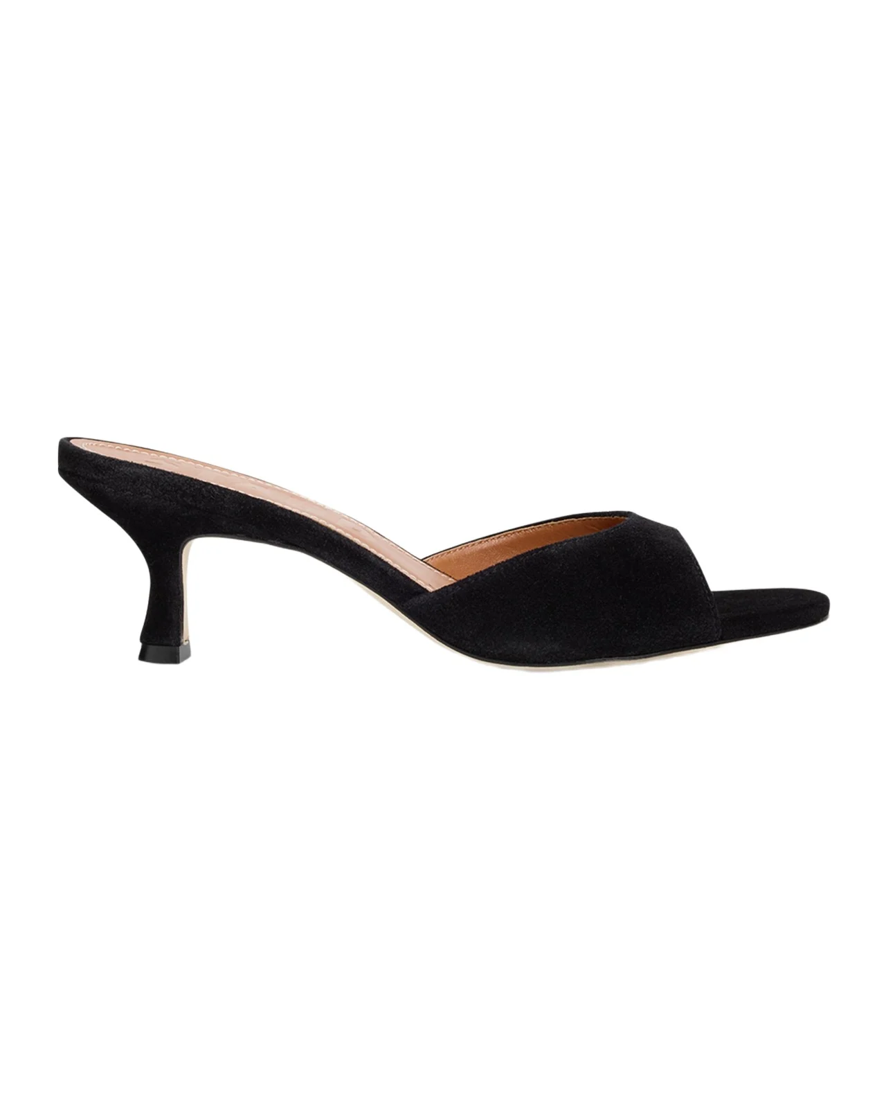 55mm Brigitte Suede Kitten-Heel Mules 55mm Brigitte Suede Kitten-Heel Mules