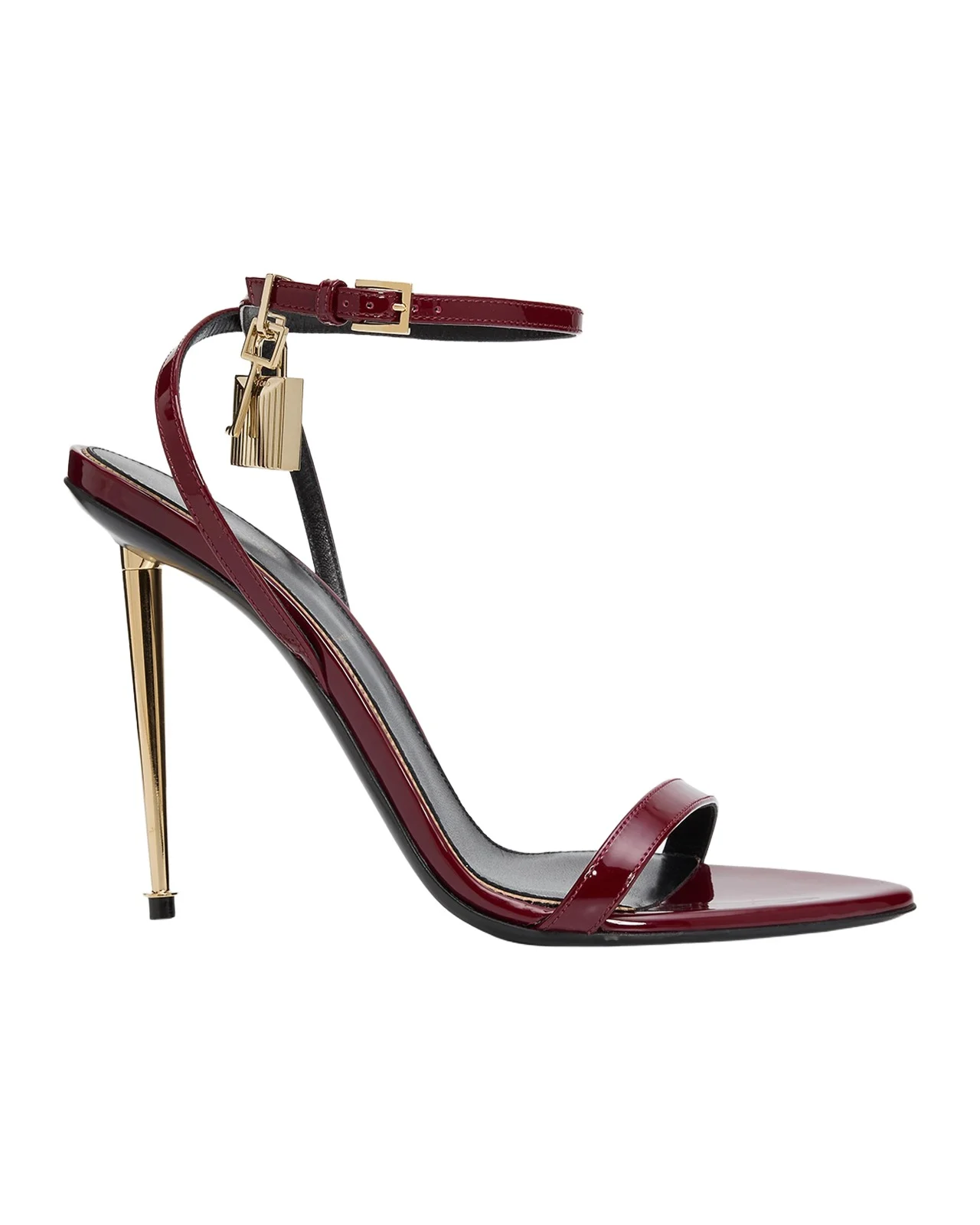 105mm Lock Patent Leather Ankle-Strap Sandals 105mm Lock Patent Leather Ankle-Strap Sandals