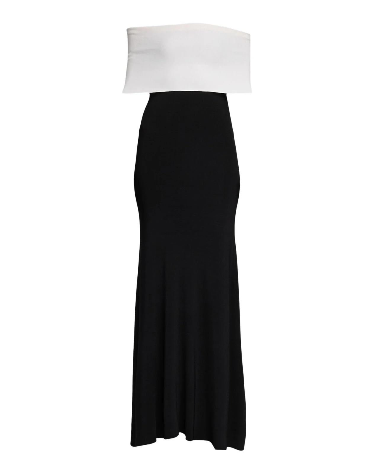 Off-The-Shoulder Knit Trumpet Gown Off-The-Shoulder Knit Trumpet Gown