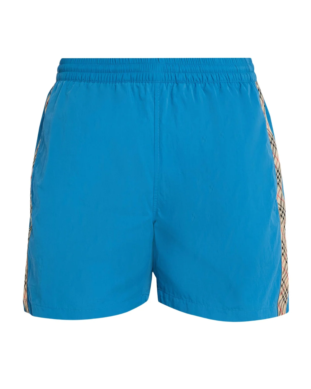 Burberry Men's Check-Trim Nylon Swim Trunks