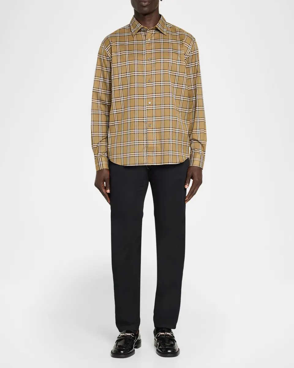Burberry Men's Radmar Check Cotton Sport Shirt | Thumbnail 2 Burberry Men's Radmar Check Cotton Sport Shirt | Thumbnail 2
