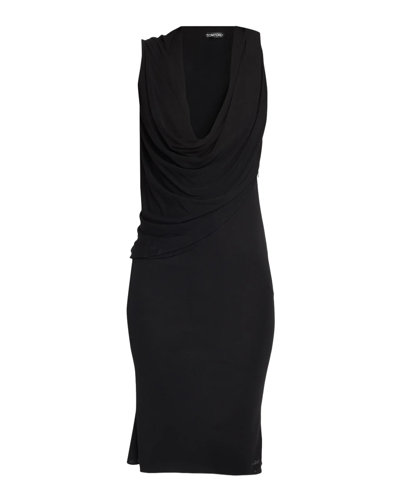 Tom Ford Crepe Jersey Cowl-Neck Dress
