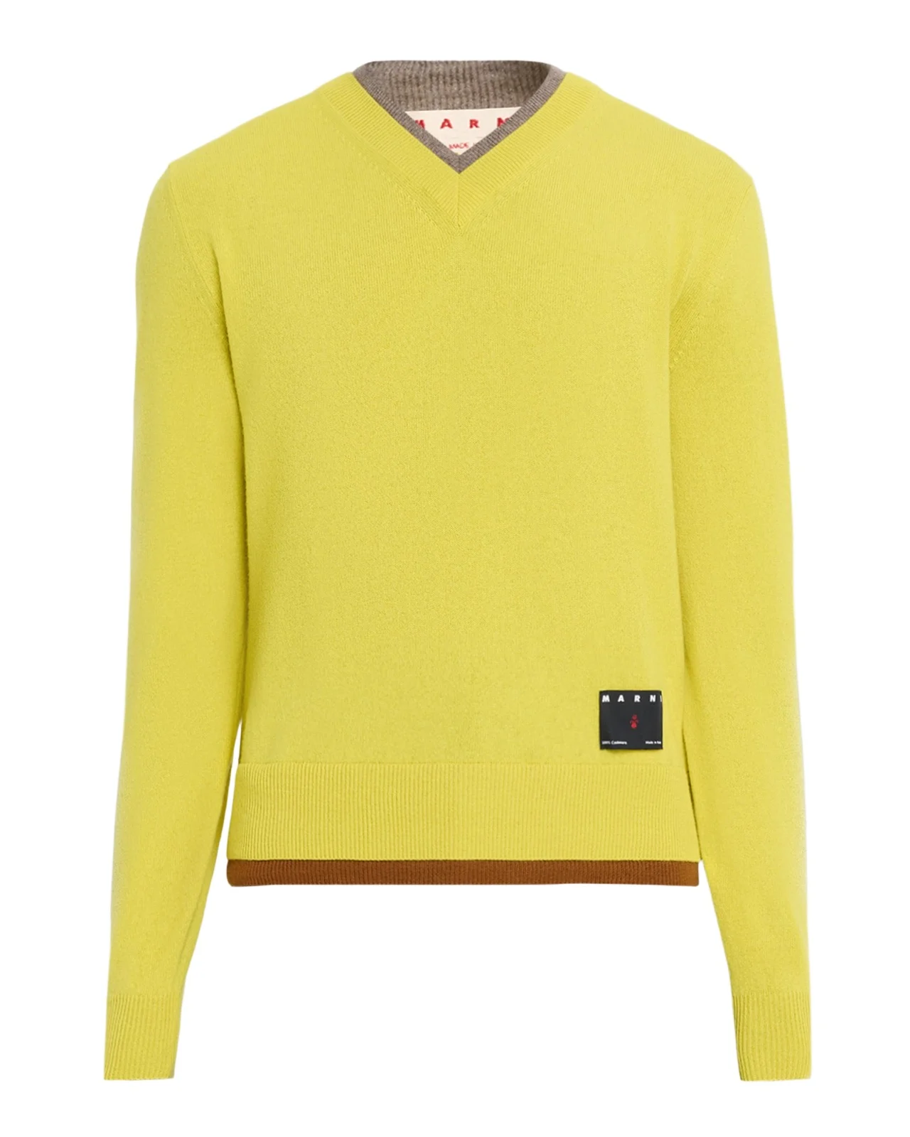 Marni Men's V-Neck Cashmere Sweater