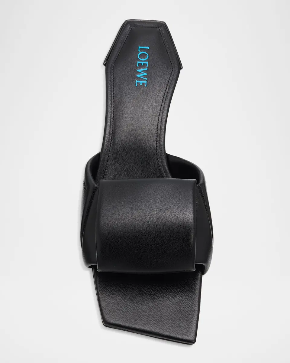 Loewe 45mm Origami Leather Slide Sandals | Thumbnail 4 Loewe 45mm Origami Leather Slide Sandals | Thumbnail 4