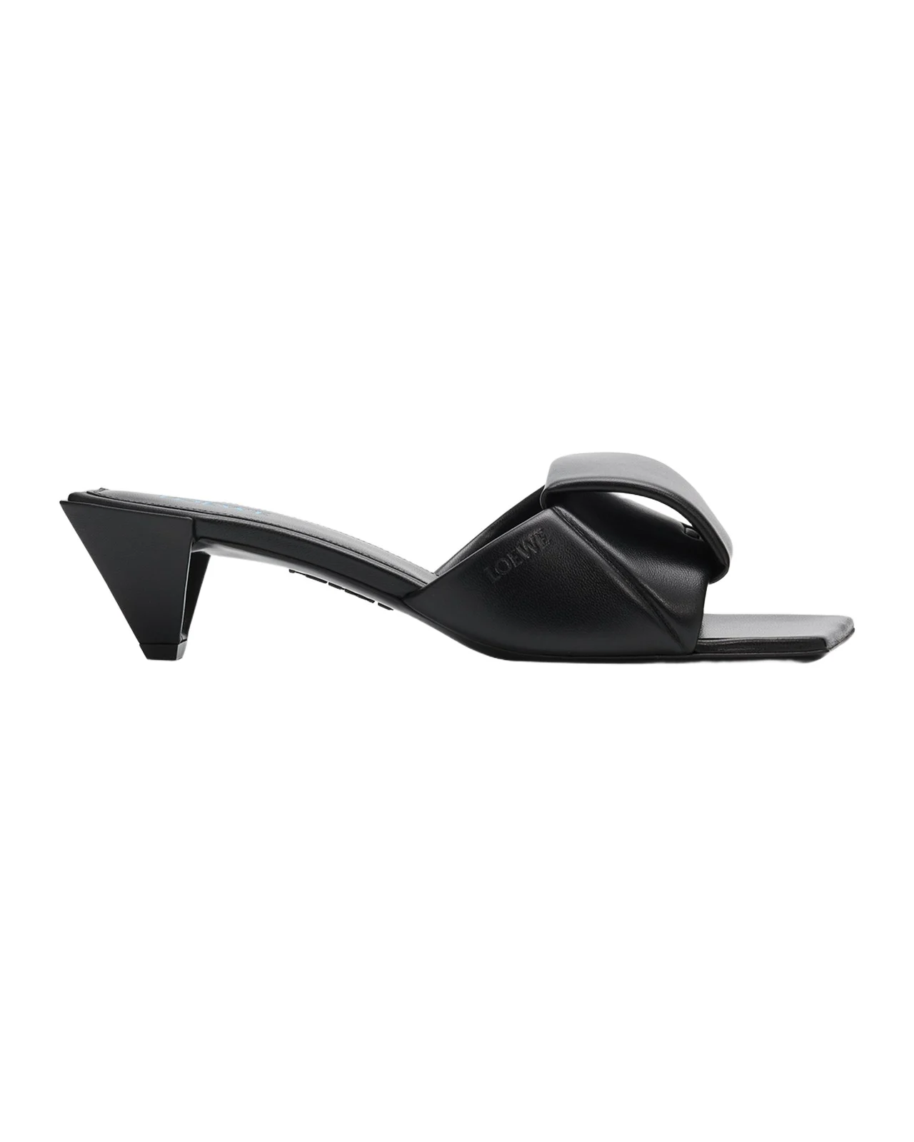 45mm Origami Leather Slide Sandals