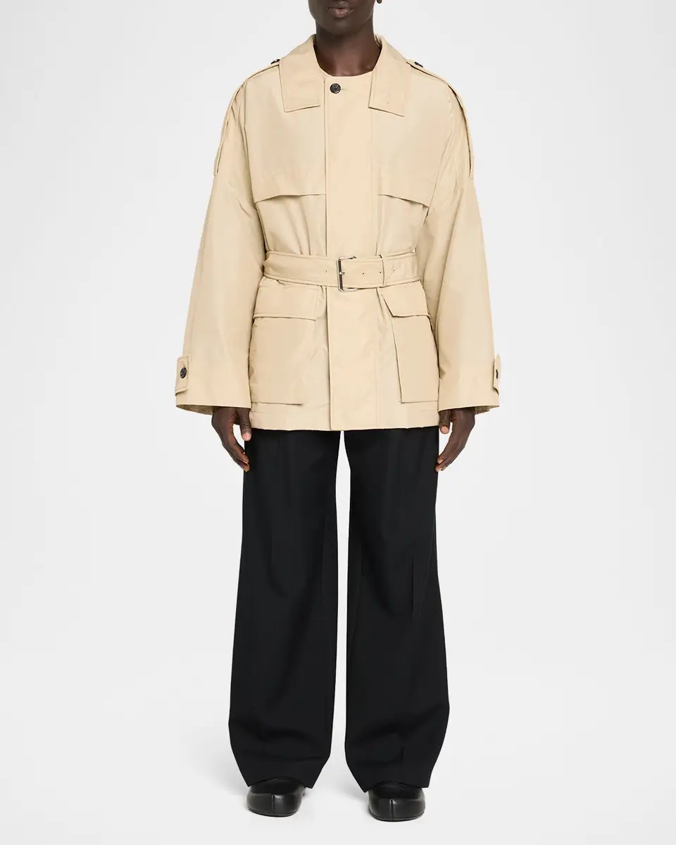 Marni Men's Belted Short Trench Coat | Thumbnail 2 Marni Men's Belted Short Trench Coat | Thumbnail 2