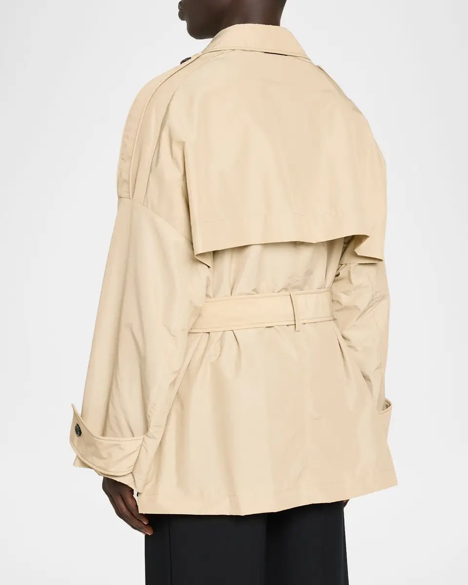 Marni Men's Belted Short Trench Coat | Thumbnail 3 Marni Men's Belted Short Trench Coat | Thumbnail 3