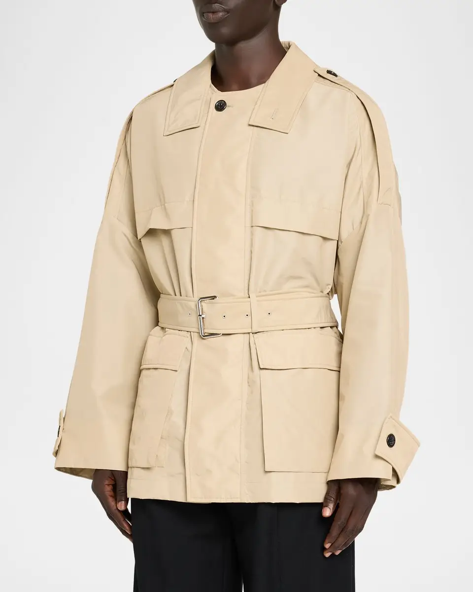 Marni Men's Belted Short Trench Coat | Thumbnail 4 Marni Men's Belted Short Trench Coat | Thumbnail 4