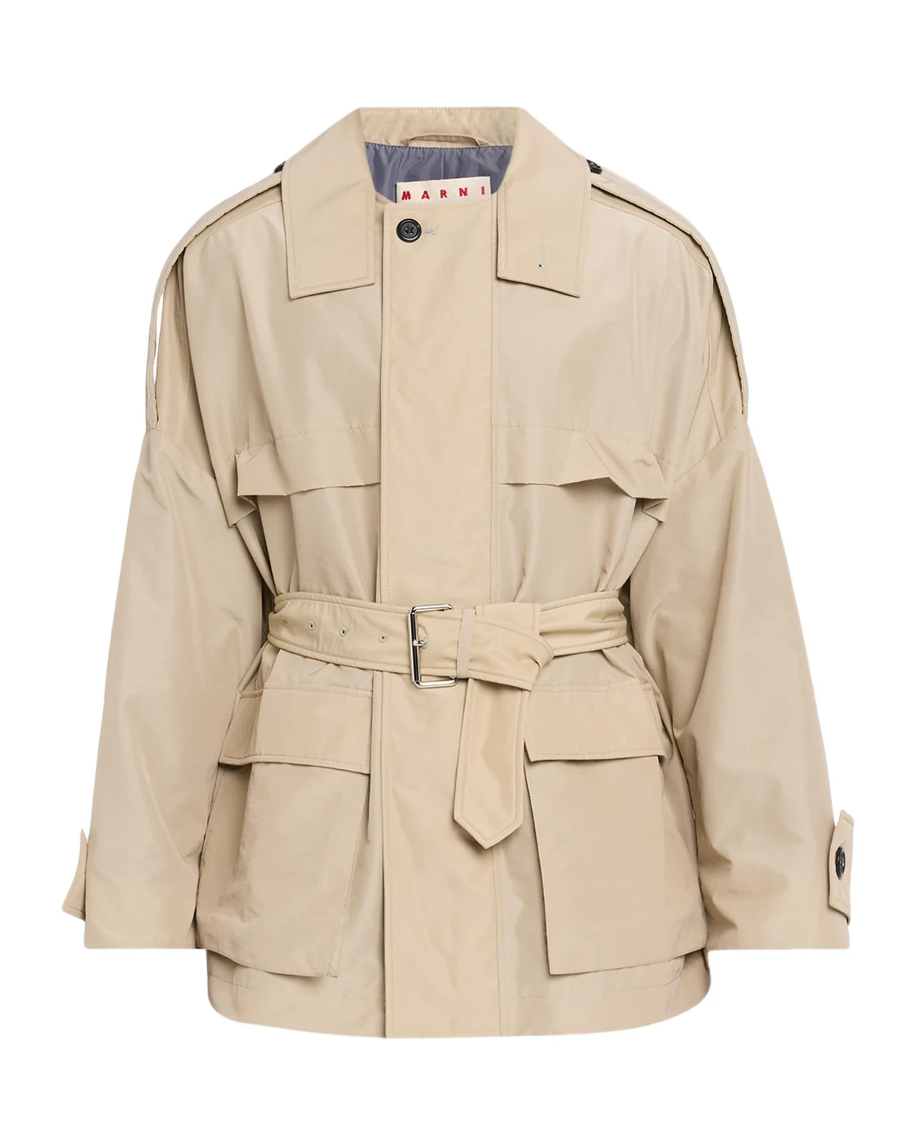 Marni Men's Belted Short Trench Coat