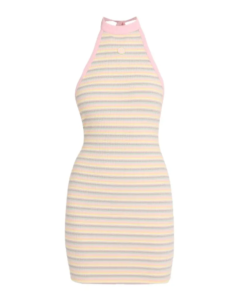 AMIRI MA Striped Rib Halter Mini Dress | Image 1 AMIRI MA Striped Rib Halter Mini Dress | Image 1