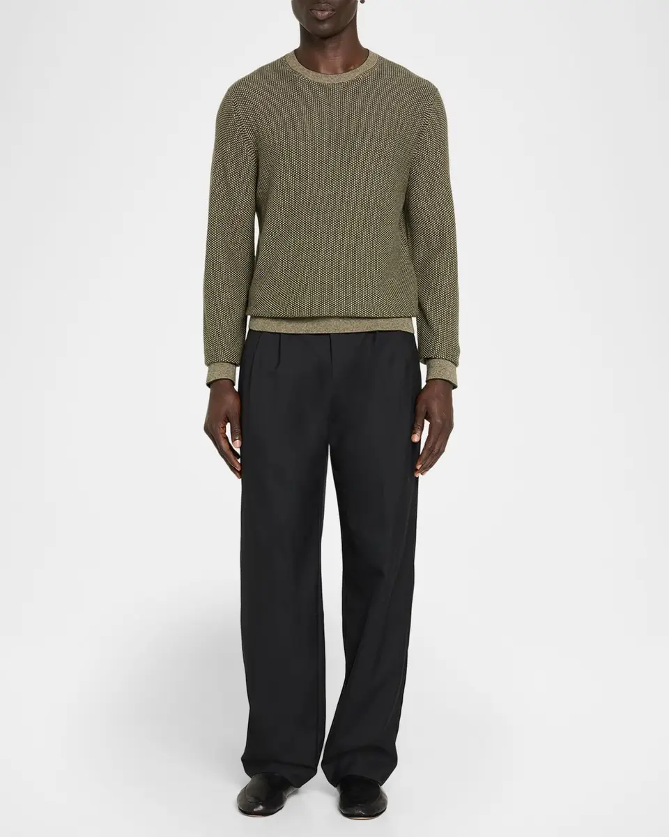Vince Men's Geometric Jacquard Sweater | Thumbnail 2 Vince Men's Geometric Jacquard Sweater | Thumbnail 2