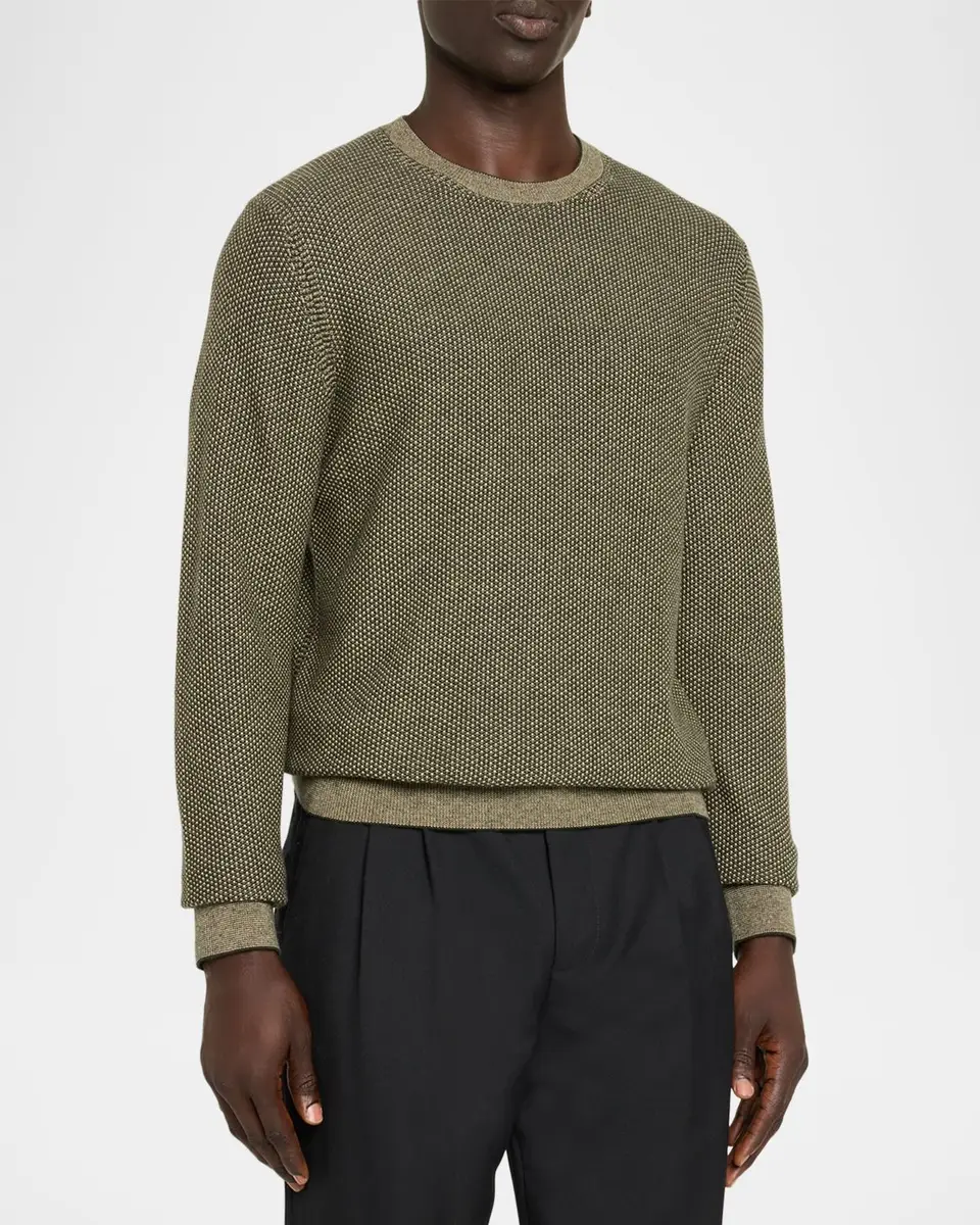 Vince Men's Geometric Jacquard Sweater | Thumbnail 4 Vince Men's Geometric Jacquard Sweater | Thumbnail 4