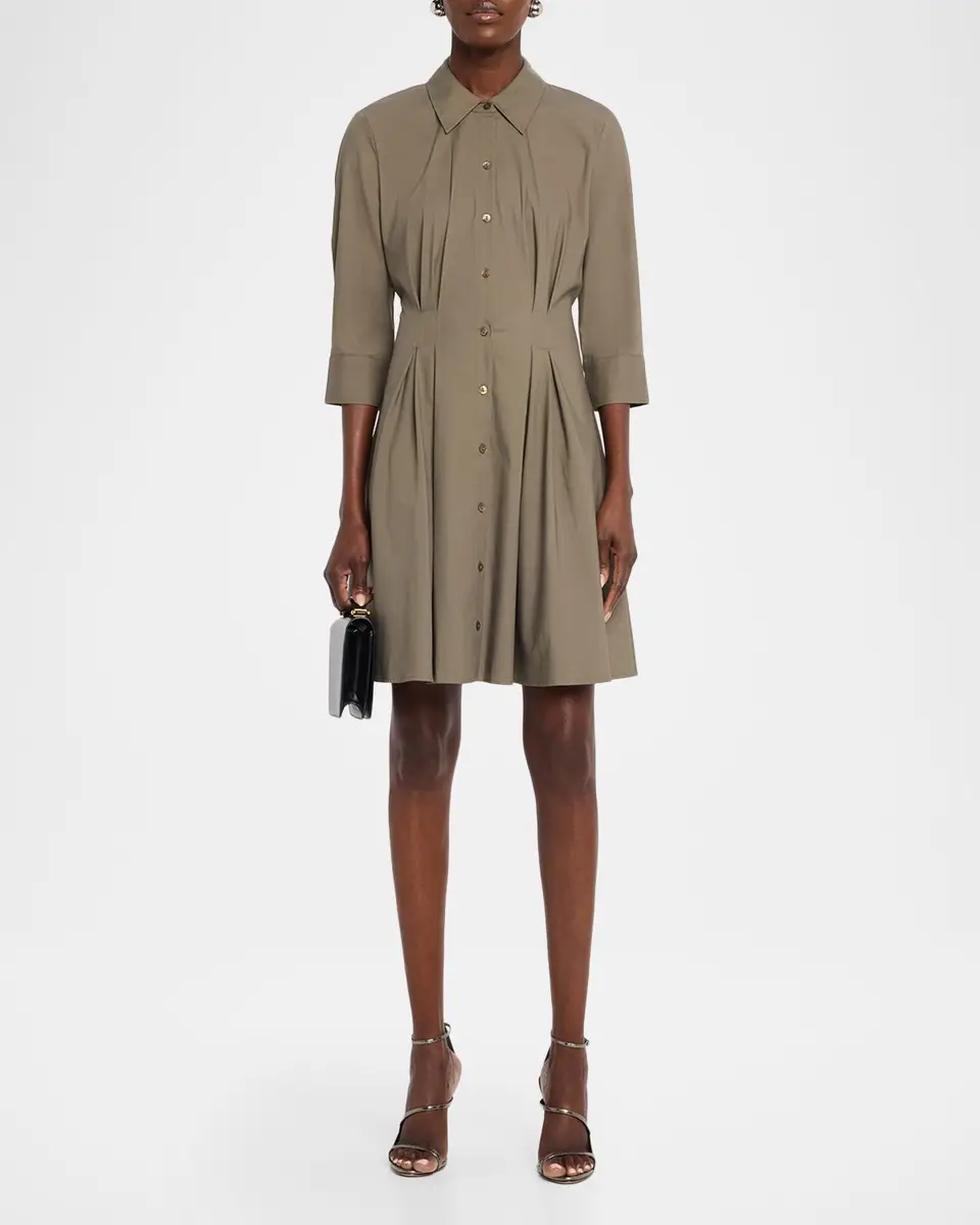 L'Agence Journi Pintucked Shirtdress | Thumbnail 2 L'Agence Journi Pintucked Shirtdress | Thumbnail 2