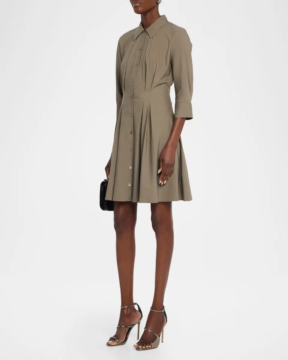 L'Agence Journi Pintucked Shirtdress | Thumbnail 4 L'Agence Journi Pintucked Shirtdress | Thumbnail 4