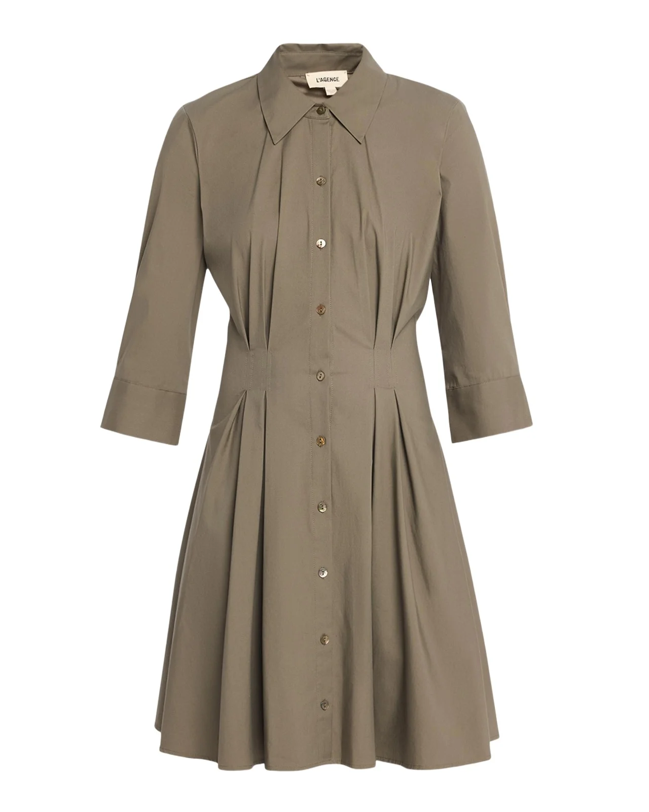 L'Agence Journi Pintucked Shirtdress