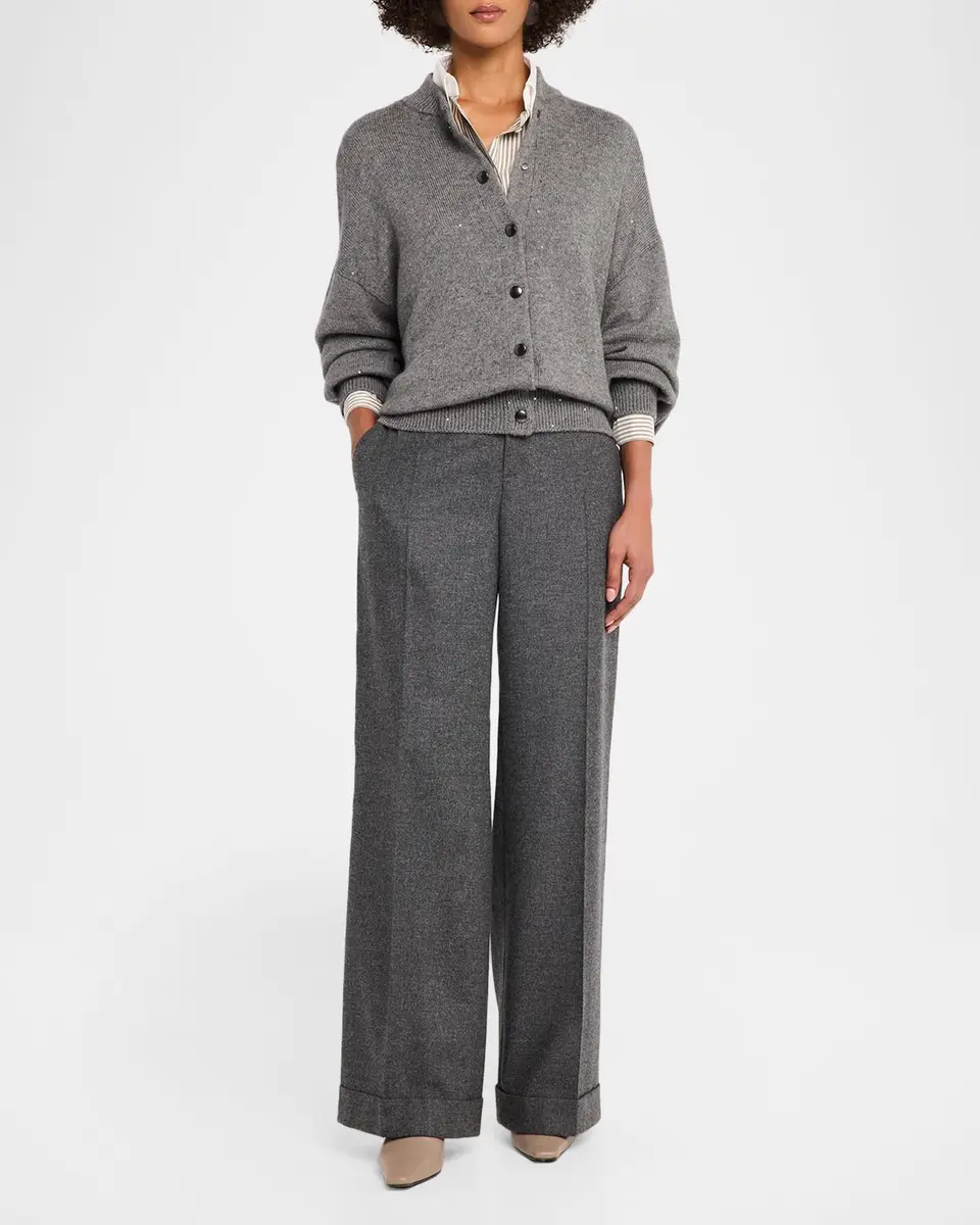 Brunello Cucinelli Silk-Blend Striped Buttoned Shirt | Thumbnail 2 Brunello Cucinelli Silk-Blend Striped Buttoned Shirt | Thumbnail 2