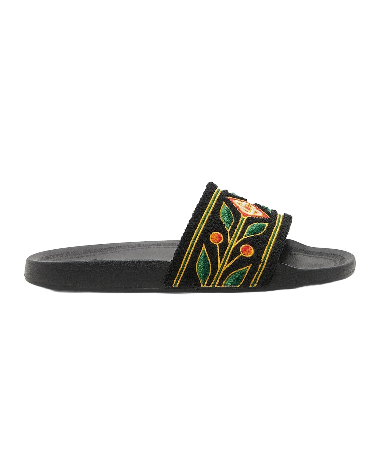 Men's Embroidered Terry Slides Men's Embroidered Terry Slides