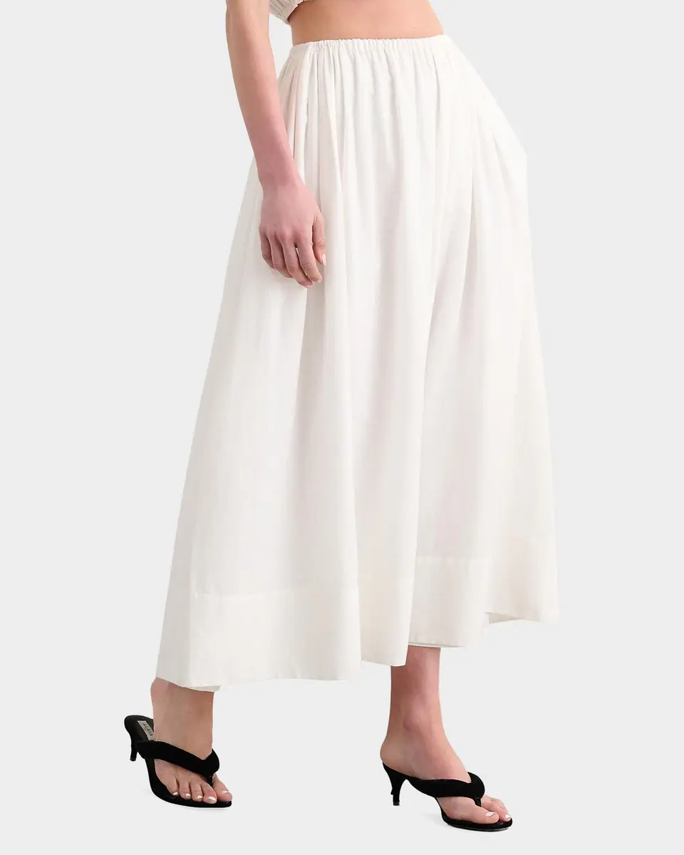 Toccin Imogen Linen-Cotton Midi Skirt | Thumbnail 5