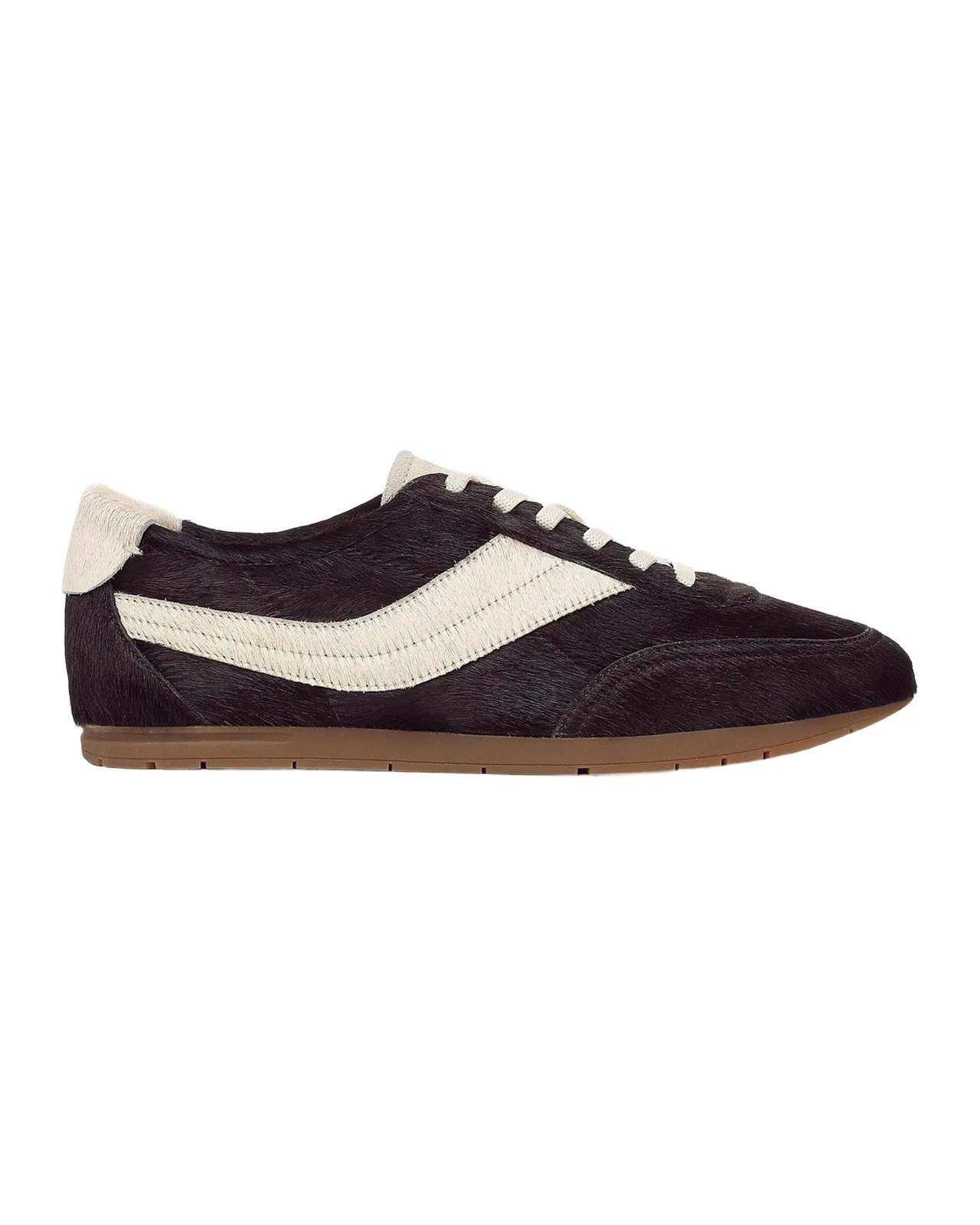 La Runner Calf Hair Slip-On Sneakers