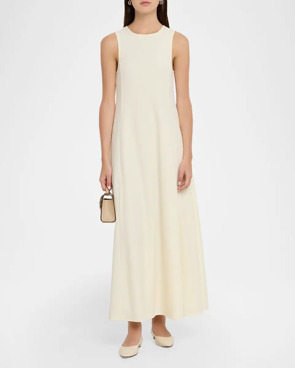 Emporio Armani Sleeveless A-Line Cady Maxi Dress | Thumbnail 2 Emporio Armani Sleeveless A-Line Cady Maxi Dress | Thumbnail 2