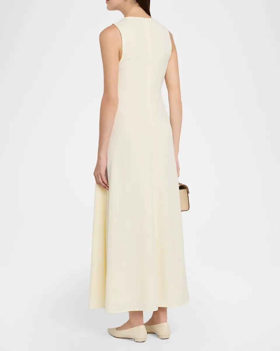 Emporio Armani Sleeveless A-Line Cady Maxi Dress | Thumbnail 3 Emporio Armani Sleeveless A-Line Cady Maxi Dress | Thumbnail 3