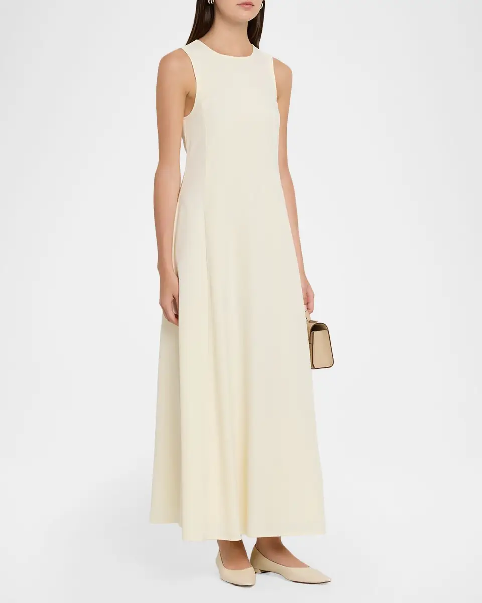 Emporio Armani Sleeveless A-Line Cady Maxi Dress | Thumbnail 4 Emporio Armani Sleeveless A-Line Cady Maxi Dress | Thumbnail 4