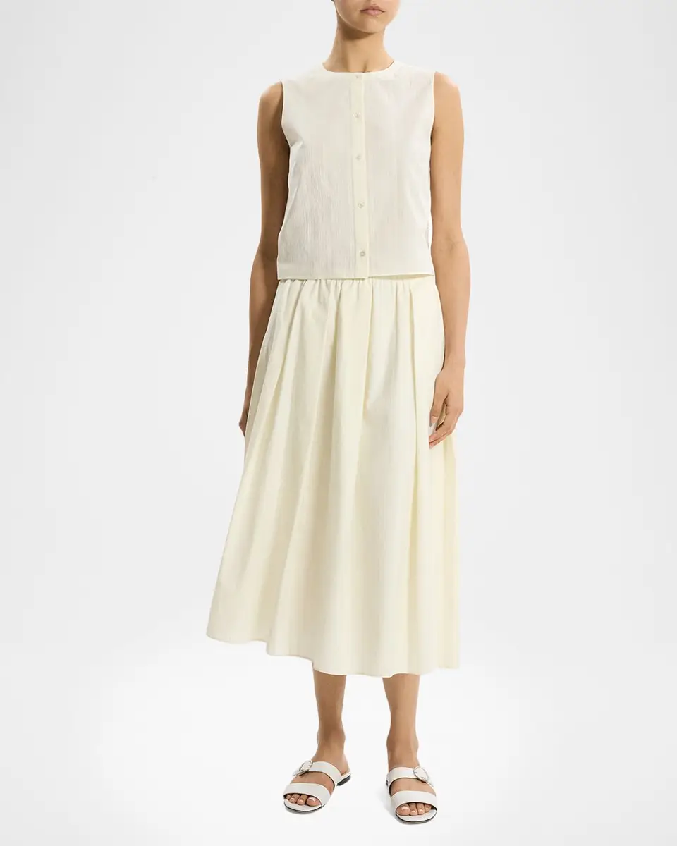 Theory Sleeveless Button-Front Top | Thumbnail 2 Theory Sleeveless Button-Front Top | Thumbnail 2