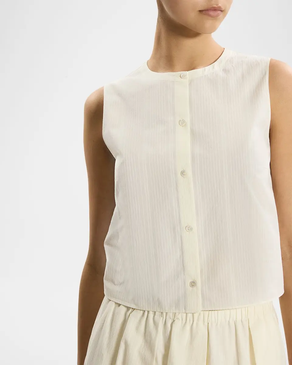 Theory Sleeveless Button-Front Top | Thumbnail 5 Theory Sleeveless Button-Front Top | Thumbnail 5