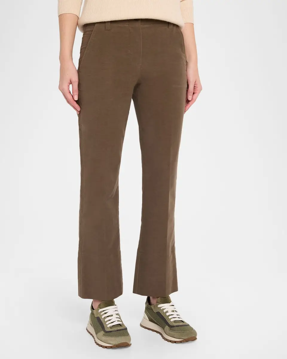 Brunello Cucinelli Stretch Moleskin Flare Pants | Thumbnail 4 Brunello Cucinelli Stretch Moleskin Flare Pants | Thumbnail 4