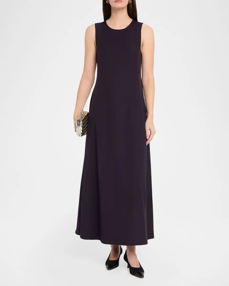 Emporio Armani Sleeveless A-Line Cady Maxi Dress | Thumbnail 2 Emporio Armani Sleeveless A-Line Cady Maxi Dress | Thumbnail 2