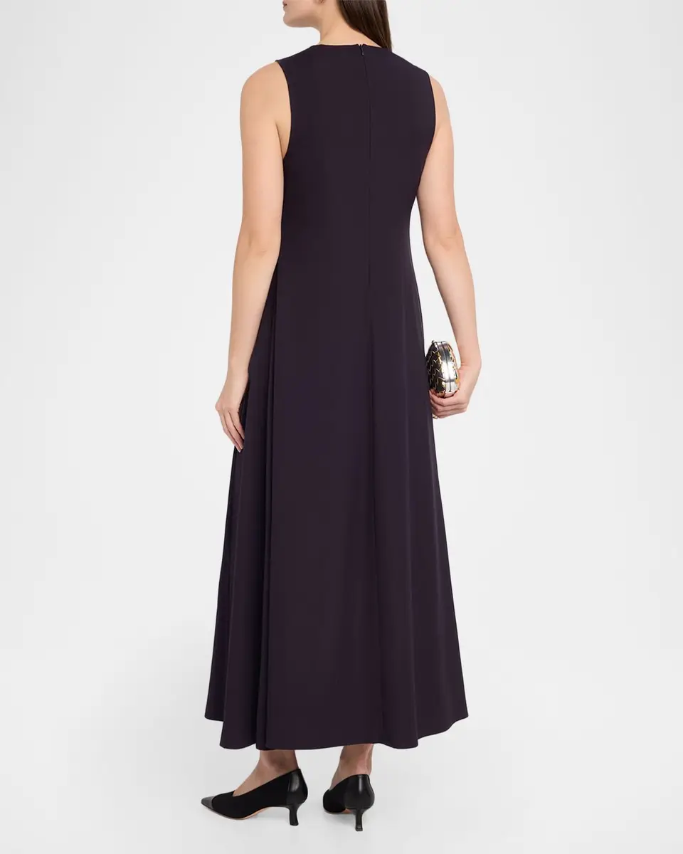Emporio Armani Sleeveless A-Line Cady Maxi Dress | Thumbnail 3 Emporio Armani Sleeveless A-Line Cady Maxi Dress | Thumbnail 3